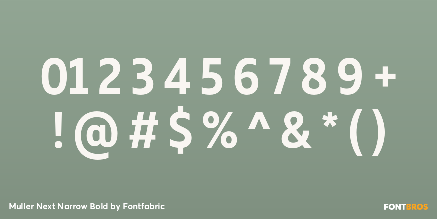 Muller Next Narrow Bold Font Poster #4