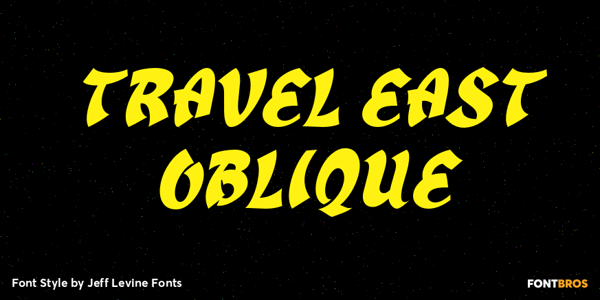 Travel East Oblique Poster