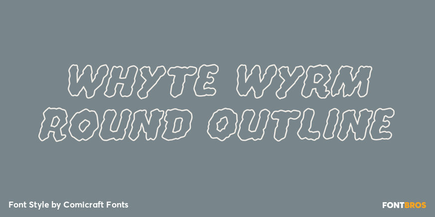 Whyte Wyrm Round Outline Poster