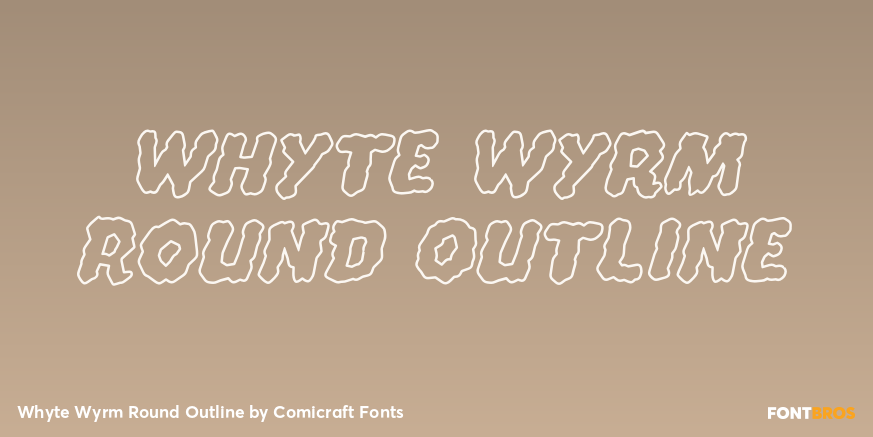 Whyte Wyrm Round Outline Poster