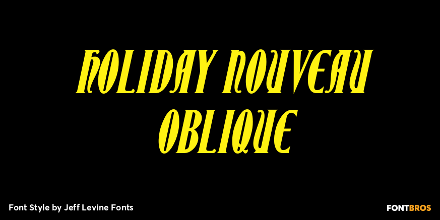 Holiday Nouveau Oblique Poster