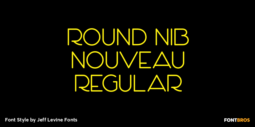 Round Nib Nouveau Regular Poster