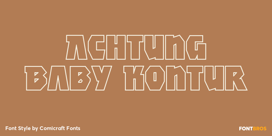Achtung Baby Kontur Poster