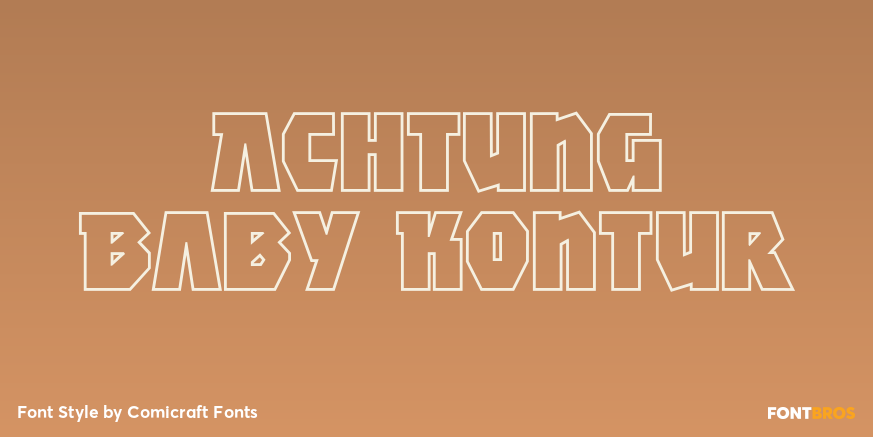 Achtung Baby Kontur Poster
