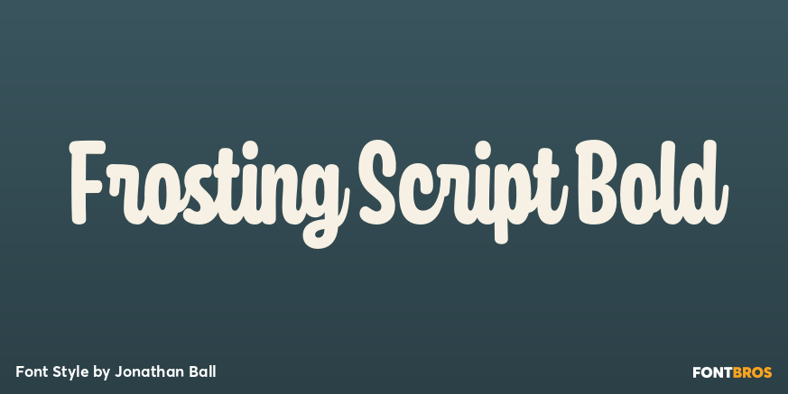 Frosting Script Bold Font Poster #1
