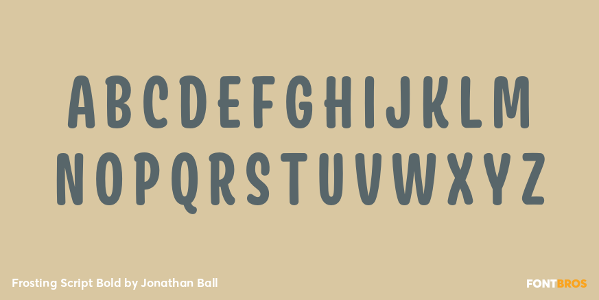 Frosting Script Bold Font Poster #2