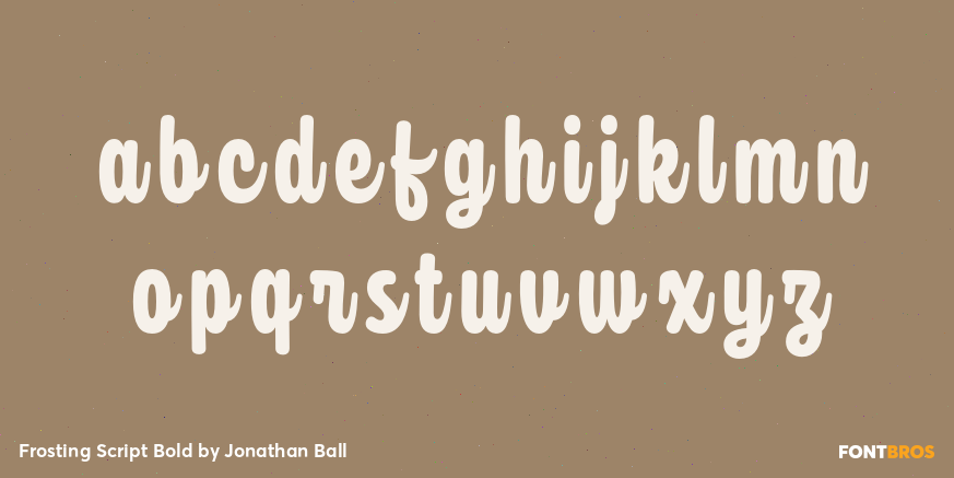 Frosting Script Bold Font Poster #3