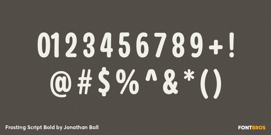 Frosting Script Bold Font Poster #4