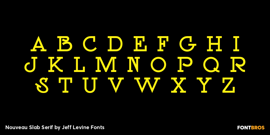 Nouveau Slab Serif Font Poster #2