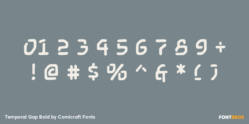 Temporal Gap Bold Font Poster #4