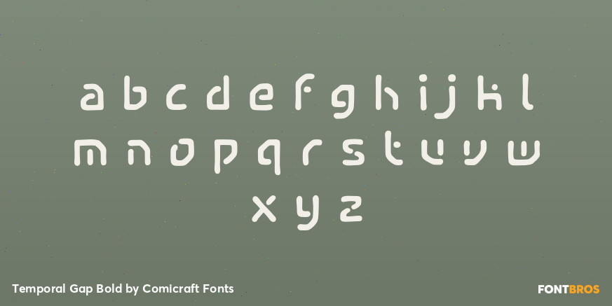 Temporal Gap Bold Font Poster #3