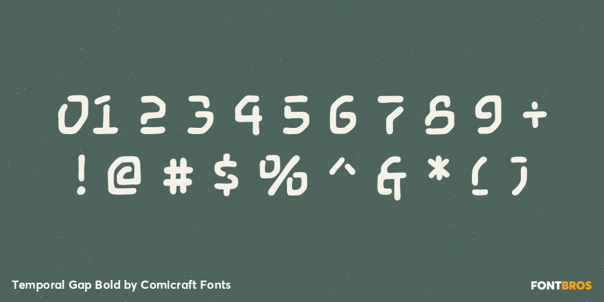 Temporal Gap Bold Font Poster #4