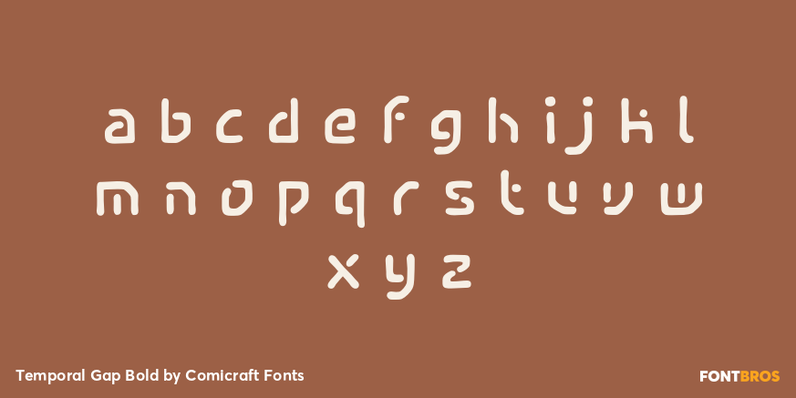 Temporal Gap Bold Font Poster #3