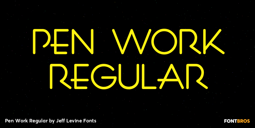 Pen Work Regular Font Poster #1