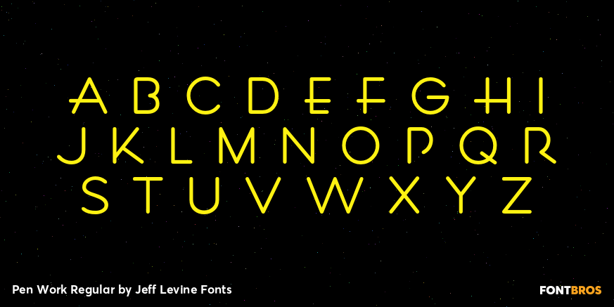 Pen Work Regular Font Poster #2