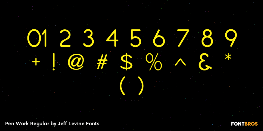 Pen Work Regular Font Poster #4