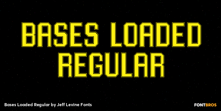 Bases Loaded Regular Font Poster #1