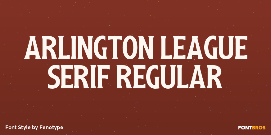 Arlington League Serif Regular Poster