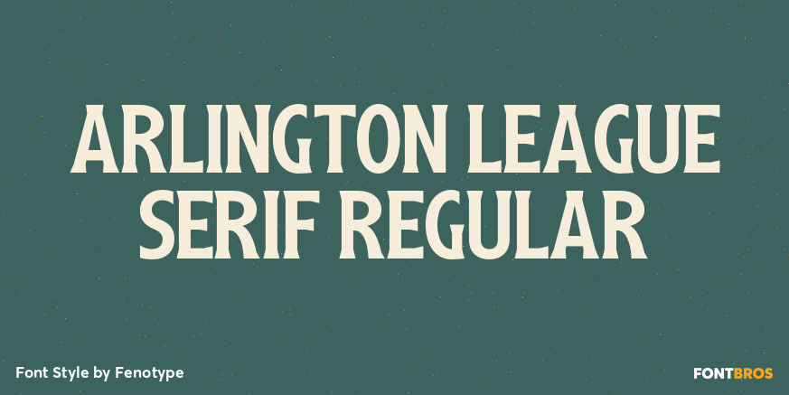 Arlington League Serif Regular Poster