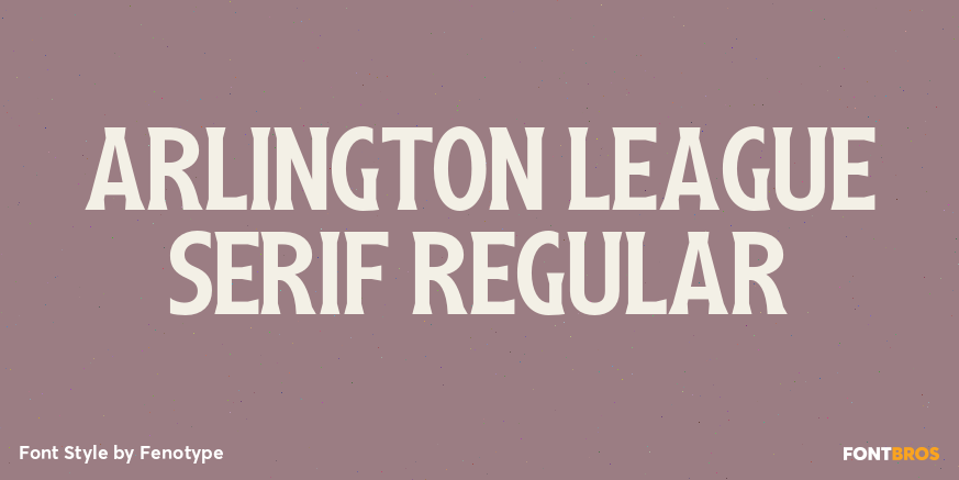 Arlington League Serif Regular Poster