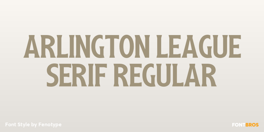 Arlington League Serif Regular Poster