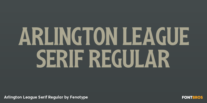 Arlington League Serif Regular Poster