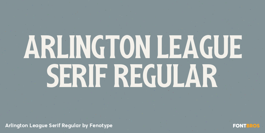 Arlington League Serif Regular Poster