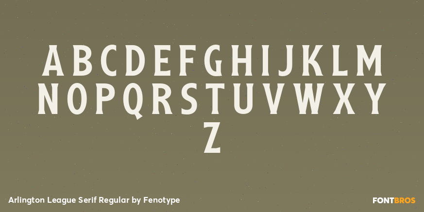 Arlington League Serif Regular Font Poster #1