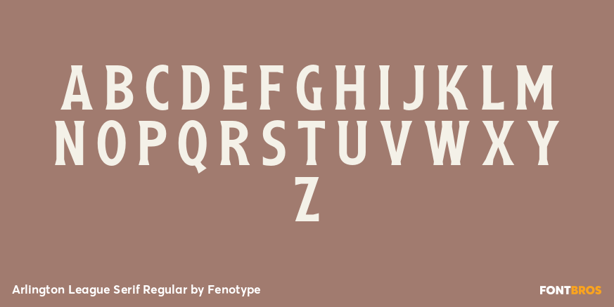 Arlington League Serif Regular Font Poster #1
