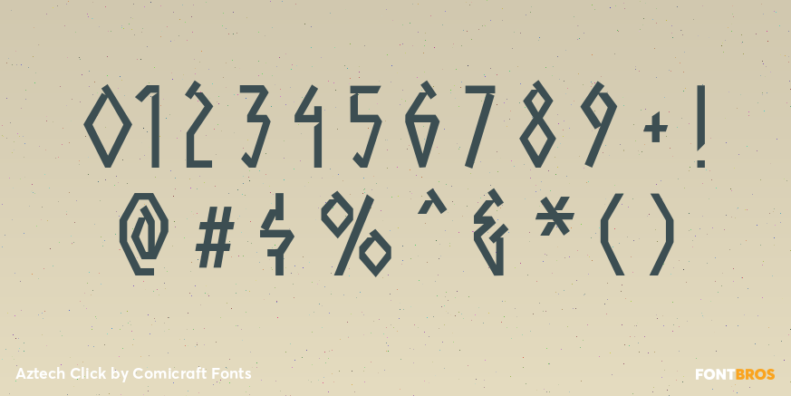 Aztech Click Font Poster #4