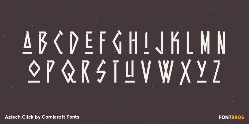 Aztech Click Font Poster #3