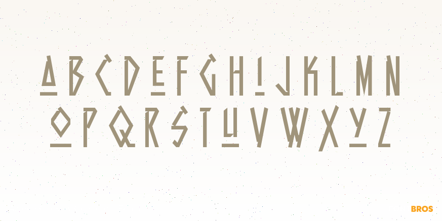 Aztech Click Font Poster #3