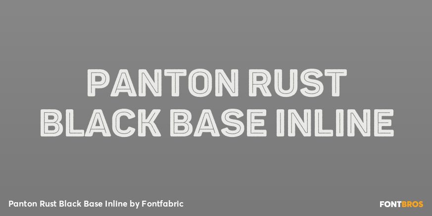 Panton Rust Black Base Inline Font Poster #1
