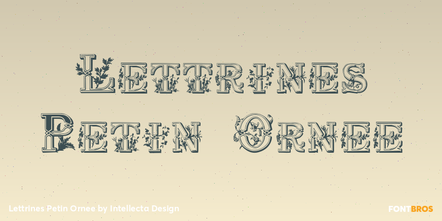 Lettrines Petin Ornee Font Poster #1