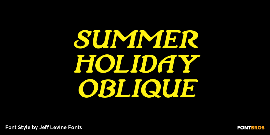 Summer Holiday Oblique Poster