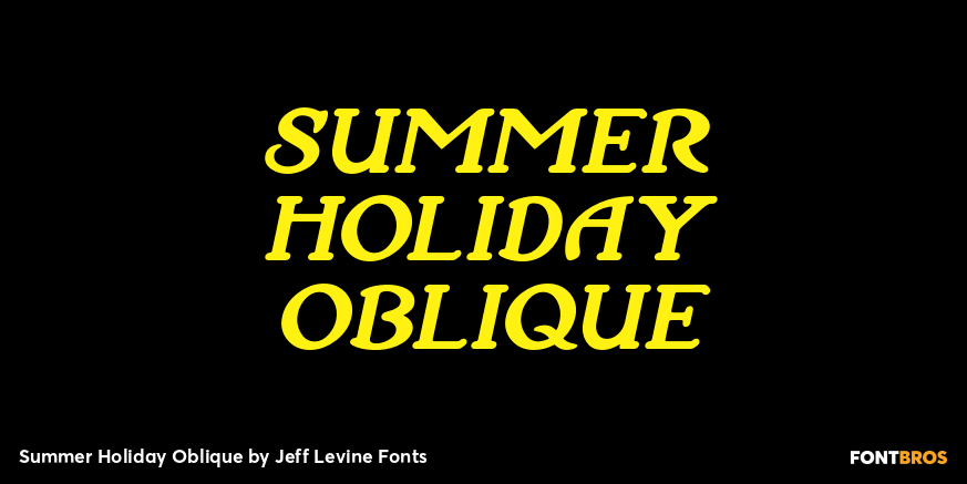 Summer Holiday Oblique Poster