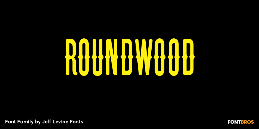 Roundwood Font Poster