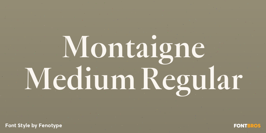 Montaigne Medium Regular Font Poster #1