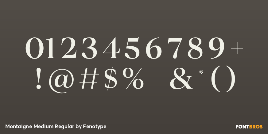 Montaigne Medium Regular Font Poster #1