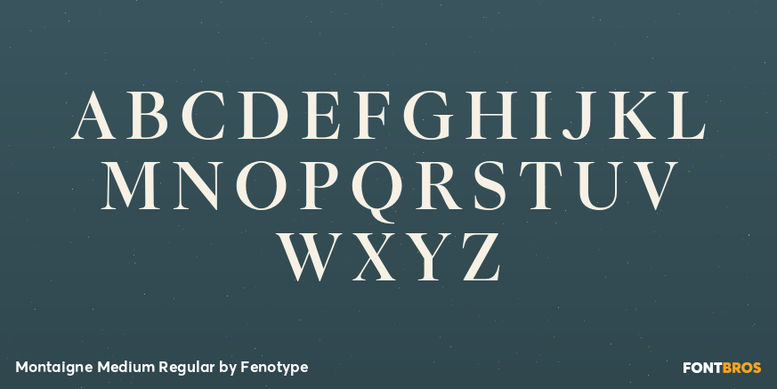 Montaigne Medium Regular Font Poster #1