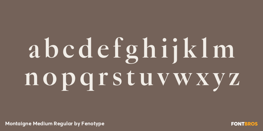 Montaigne Medium Regular Font Poster #1