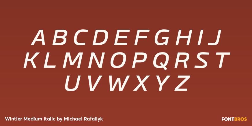 Wintler Medium Italic Font Poster #1