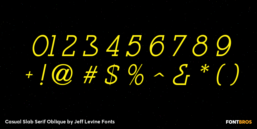 Casual Slab Serif Oblique Font Poster #4