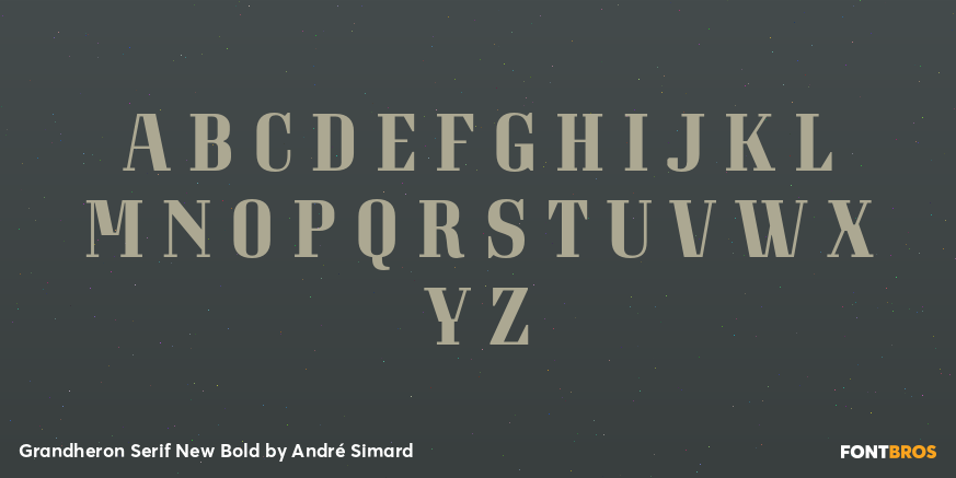 Grandheron Serif New Bold Font Poster #2