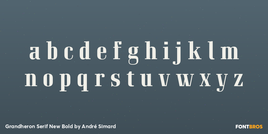 Grandheron Serif New Bold Font Poster #3