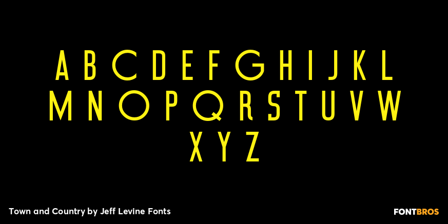 Town and Country Font Poster #3