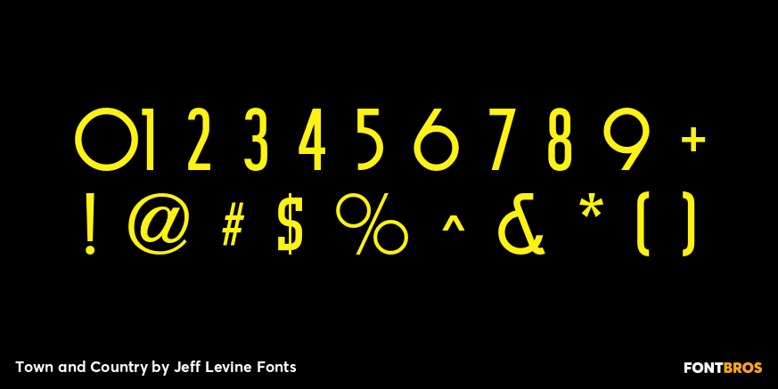 Town and Country Font Poster #4