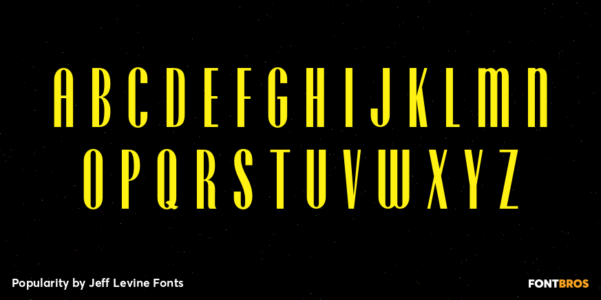 Popularity Font Poster #2