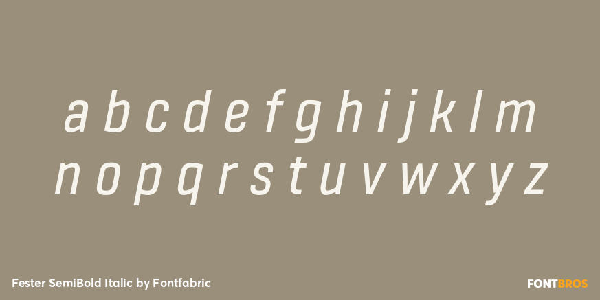 Fester SemiBold Italic Font Poster #3