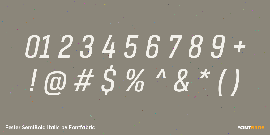 Fester SemiBold Italic Font Poster #4